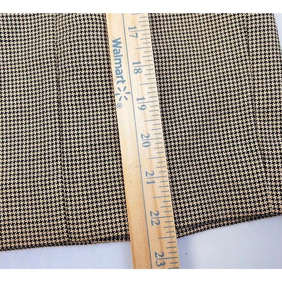 Carlisle Wool Blend Straight Skirt Women's 6 Brown Houndstooth Career Classic - Picture 5 of 8